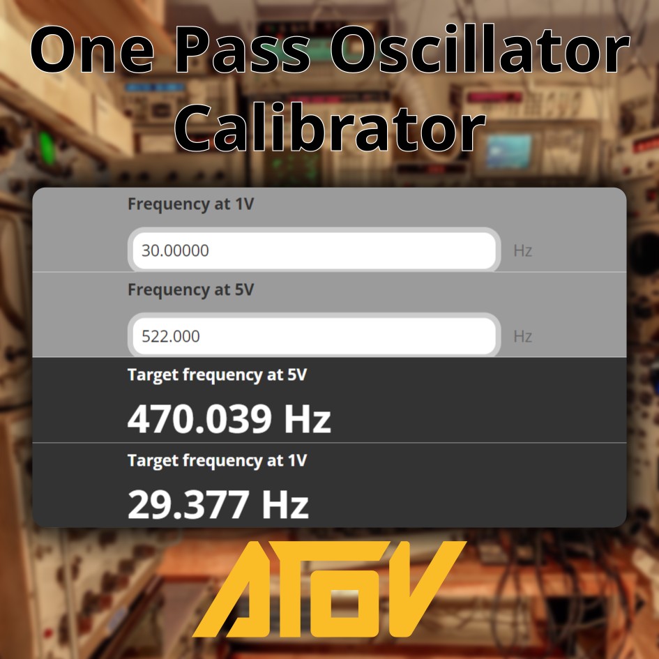 Single Pass Oscillator Calibration Tool